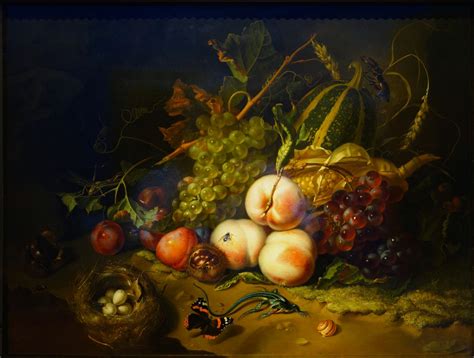 Rachel Ruysch Fruit And Insects 1711 Still Life Painting Flower