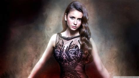 Women Elena Gilbert Actress Brunette Nina Dobrev The Vampire