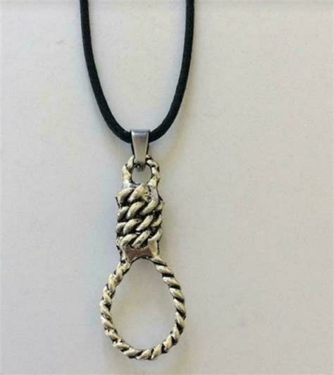 Noose necklace Halloween one size