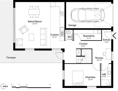 Plan Maison Moderne Avec Toit Plat Ventana Blog