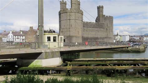 PONT YR ABER SWING BRIDGE CAERNARFON YouTube