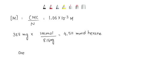 SOLVED Assume That At 298 K The CMC Of A Surfactant Is 6 7 X10 3 M And