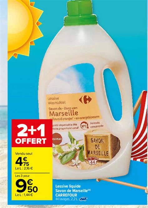 Promo Lessive Liquide Savon De Marseille Carrefour Chez Carrefour