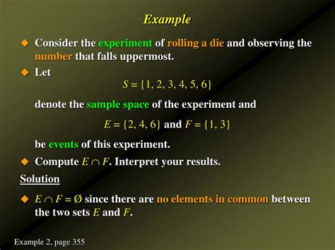 Ppt Experiments Sample Spaces And Events Definition Of Probability