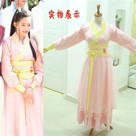 Sword Women Costume Hanfu Guan Xiao Tong Costume For Latest Fantasy Tv