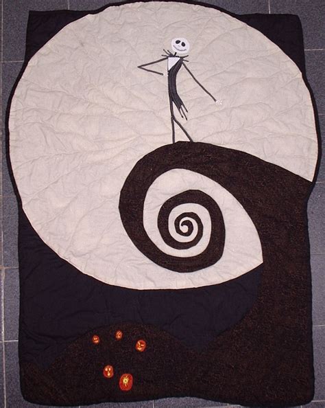 commissioned Nightmare Before Christmas Quilt! | Halloween quilt ...