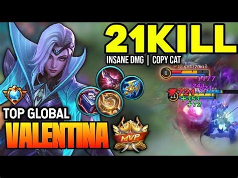 Valentina Best Build Top Global Valentina Gameplay Mobile