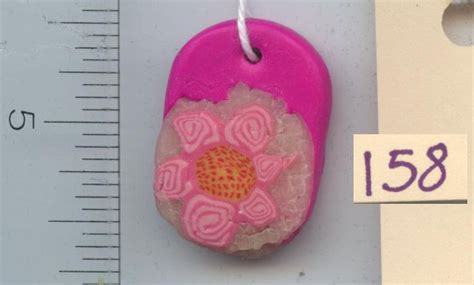 Knotty PEACEs Artwork Pendant Made From Polymer And Fimo Clay One Of A