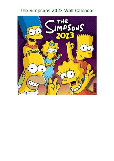 The-Simpsons-2023-Wall-Calendar