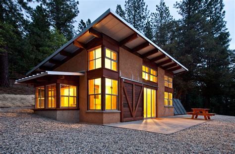 Passive Solar House Plans For A Rustic Exterior With A Pv Panels And