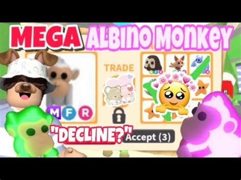 What People Trade For Mega Albino Monkey Adopt Me Rich Servers