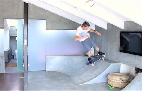 Tony Hawk Visits Skateable Living Room House In Athens Complex