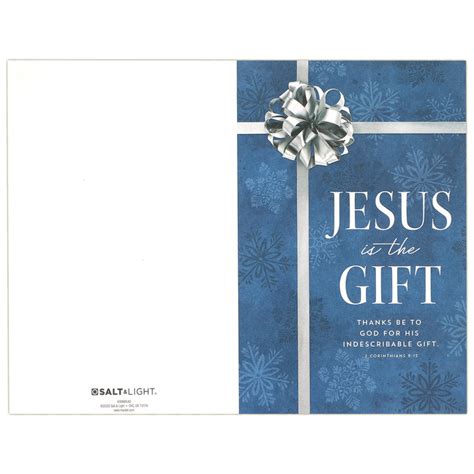 2 Corinthians 9 15 Jesus Gift Christmas Church Bulletins Set Of 100