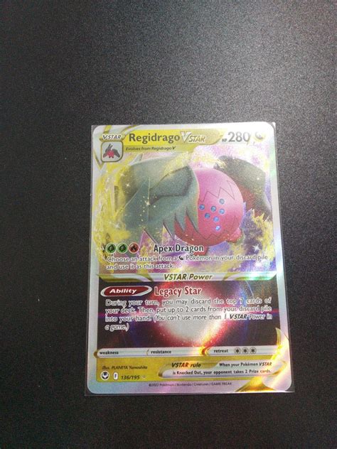 Pokemon Tcg Regidrago Vstar Ultra Rare Ss Silver Tempest Hobbies