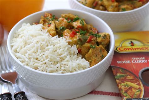 Recept Voor Thaise Rode Curry Met Kip En Rijst Foody Nl