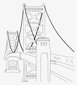 Ben Franklin Bridge Png Drawing Of Benjamin Franklin Bridge