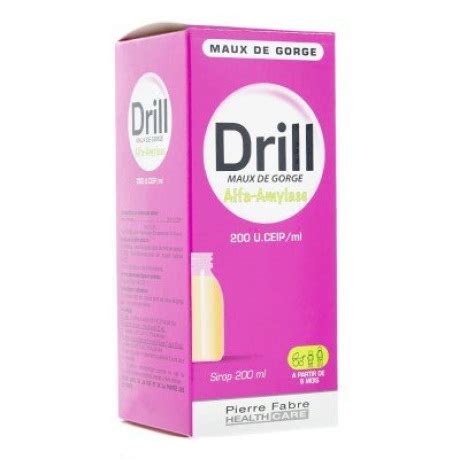 Drill Alfa Amylase Sirop Mal De Gorge A Partir De Mois Ml