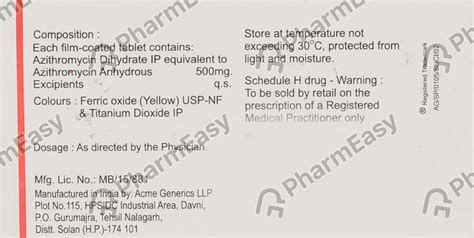 Azax Mg Tablet Uses Side Effects Price Dosage Pharmeasy