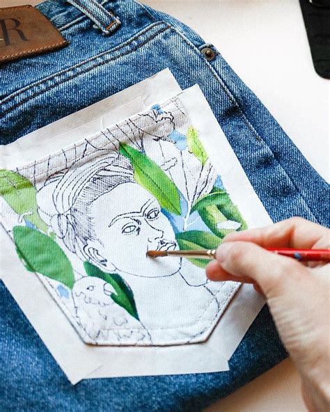 How To Paint On Jeans Steps With Pictures Kessler Ramirez Art