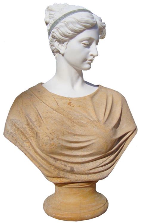 Casa Padrino Luxury Art Nouveau Marble Decorative Bust Lady White