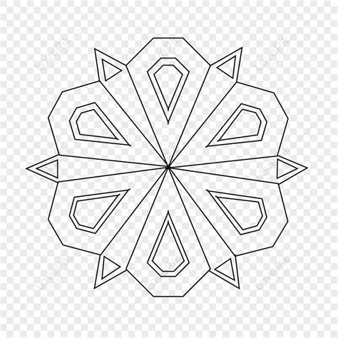 Geometric Black And White Shading Decoration Islamic Geometric