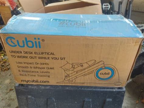 New Cubii Jr Under Desk Seated Elliptical Exerciser Machine Blu F A