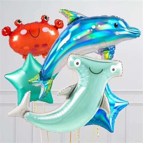 Under The Sea Inflated Crazy Balloon Bunch Balloons Bubblegum