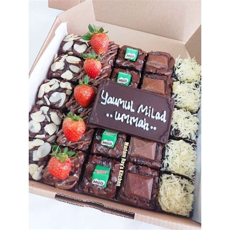 Jual FUDGY BROWNIES LARGE SIZE 20x20 25 PCS PO H 1 Shopee Indonesia