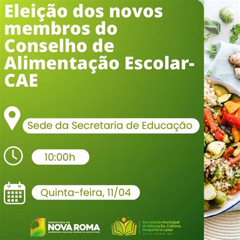 EleiÇÃo Do Novos Membros Do Conselho De AlimentaÇÃo Escolar Cae