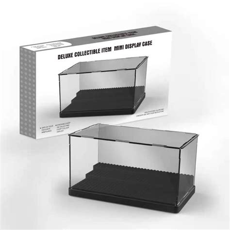 Transparent Acrylic Display Box Collection Minifigures Block Building