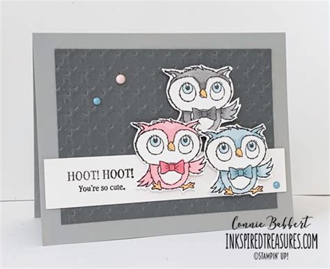 IM261 Adorable Owls Inkspired Treasures Owl Card Handmade Cards