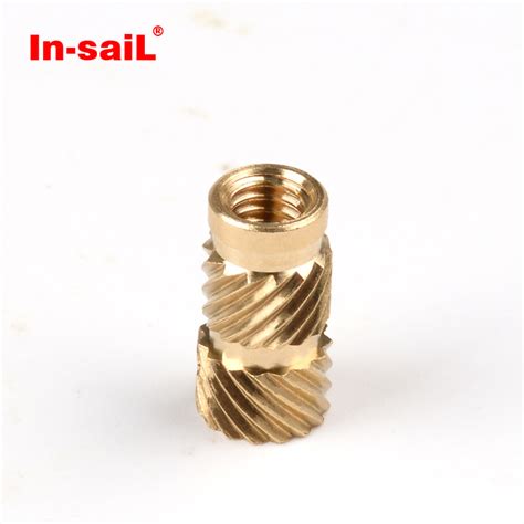 M3 M4 M5 Injection Molded Brass Metal Screw Insert Knurled Inserts Nut