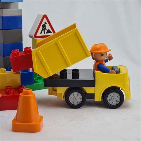 Duplo 10518 My First Construction Site 100 Complete Lego Lorry Loader And Crane Ebay