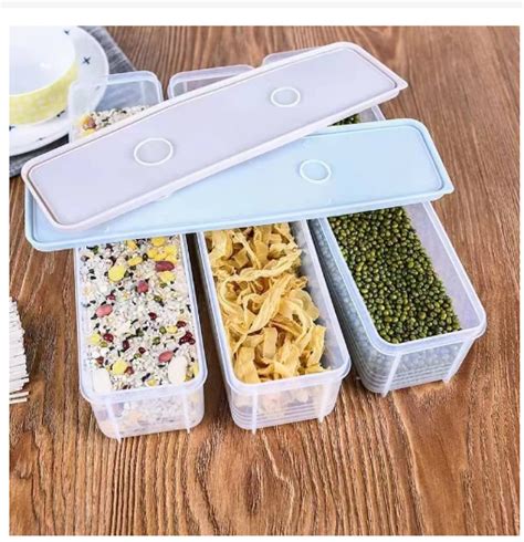 Rectangle Storage Box Spaghetti Container Drawer Kitchen Food Container