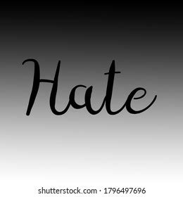 Hate Text On White Background Stock Vector (Royalty Free) 2368023699 ...