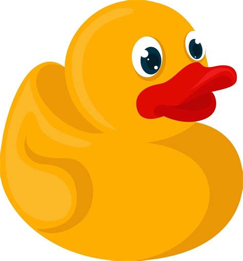 Yellow Rubber Duck Illustration Vector On White Background 13716316 Vector Art At Vecteezy