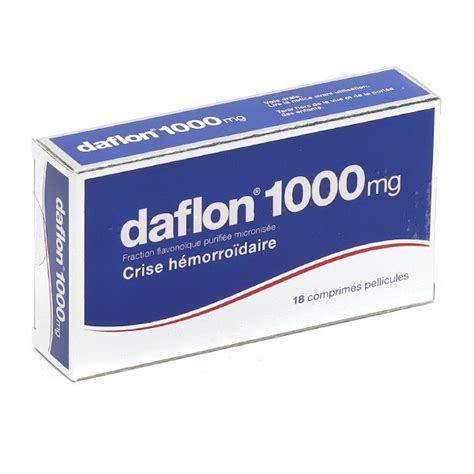 Daflon 1000 mg comprimé Hémorroïdes Médicament hemorroide sans ordonnance