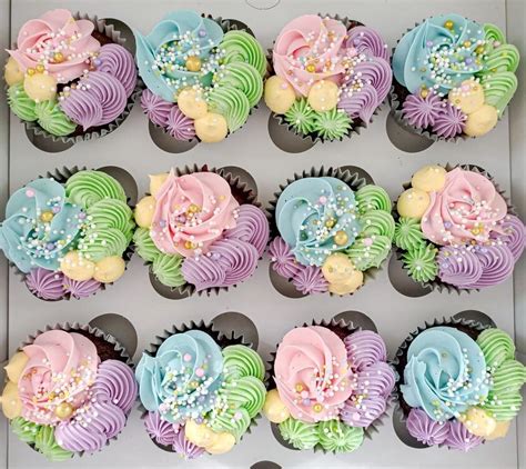 Pastel cupcakes