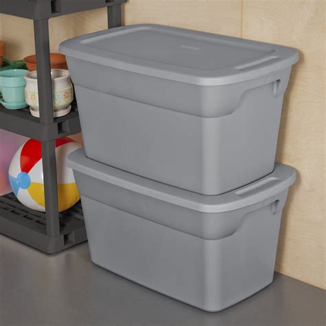 Sterilite 30 Gal Tote Box Steel Case Of 6