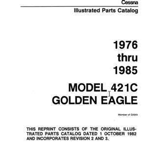 Cessna Model P Q Illustrated Parts Catalog Thru