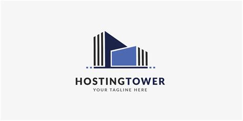 Hosting Tower Logo Template By Enovatic Codester