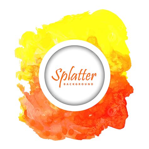 Yellow Orange Watercolor Vector Art PNG Yellow And Orange Watercolor