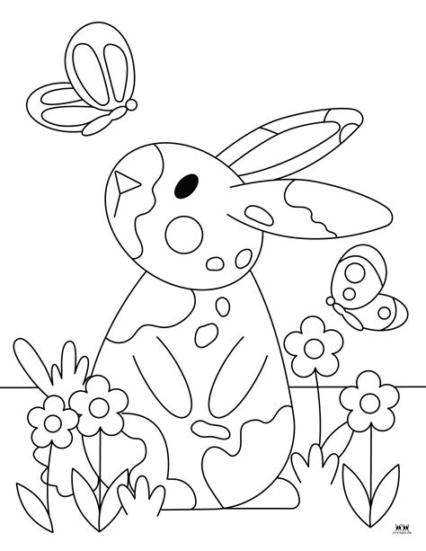 Bunny Coloring Pages Free Printable - Jenny Printable
