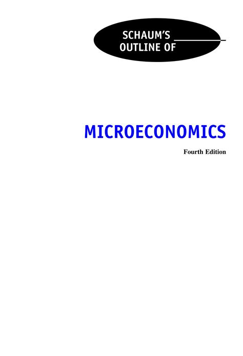 Solution Schaums Outline Microeconomics Studypool