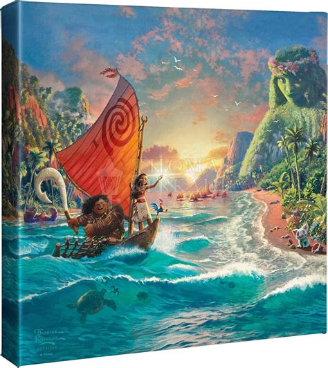 Amazon Thomas Kinkade Disney Moana X Gallery Wrapped