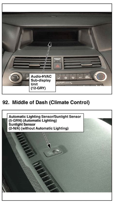 Honda Accord Sensors And Component Location