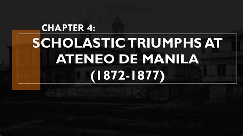 Solution Scholastic Triiumphs In Ateneo De Manila Of Jose Rizal