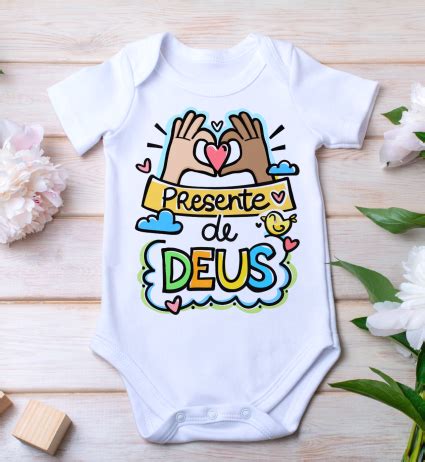 Body Personalizado Presente De Deus Ls Estampas Camisetas