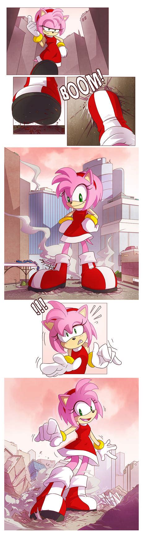 Comm Amy Rose Grows By Angelgts On Deviantart