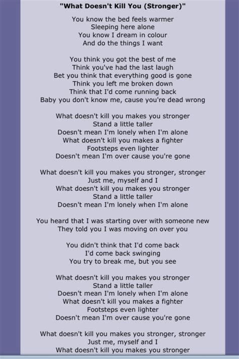 Kelly Clarkson | Great song lyrics, Music quotes lyrics, Favorite lyrics